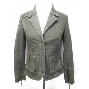 Free people green jacket blazer small/petite